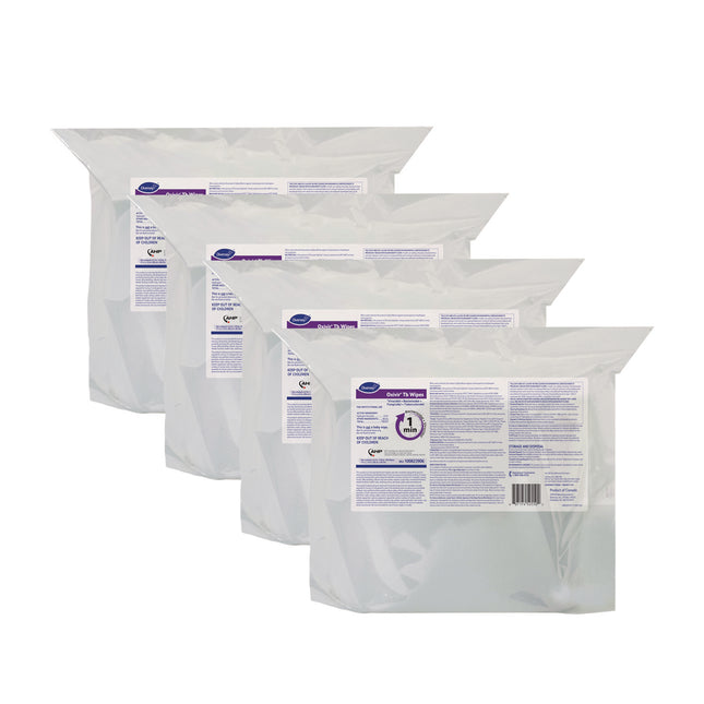 Oxivir TB Disinfectant Wipes Refill, 11 x 12, Unscented, White, 160 Wipes/Refill Pouch, 4 Refill Pouches/Carton