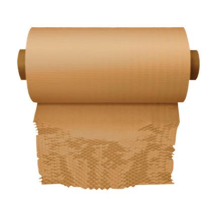 HexcelWrap Kraft Paper Cushioning Roll, 15.25" x 840 ft, Bleached White