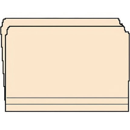 Heavy-Duty Top Tab Fastener Folders, Straight Cut, 0.75" Expansion, 2 Fasteners, Letter Size, Manila Exterior, 50/Box