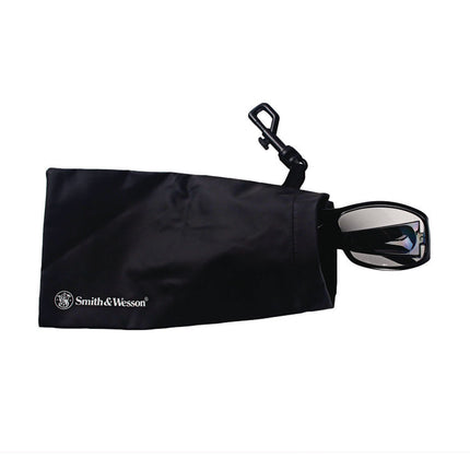 Safety Glasses Carrying Pouch with Belt Clip, 4.25 x 0.25 x 4.25, Black, 12/Carton