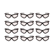 V30 Nemesi Foam Safety Glasses, Black Nylon Frame, Clear Polycarbonate Lens, 12/Carton