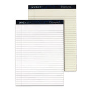 Docket Diamond Ruled Pads, Wide/legal Rule, 50 White 8.5 X 11.75 Sheets, 2/box