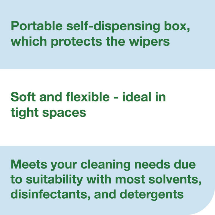 Low-Lint Cleaning Cloths, 1-Ply, 15 x 15, Blue, 240 Sheets, 4 Boxes/Carton