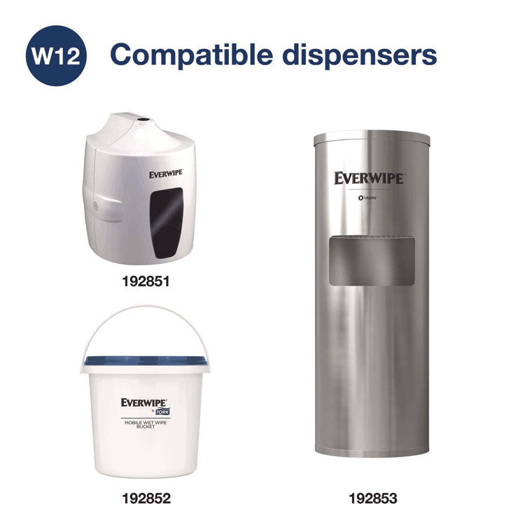 Disinfectant Wipe Jumbo Rolls, 1-Ply, 8 x 6, Lemon, White, 800 Sheets, 2/Carton