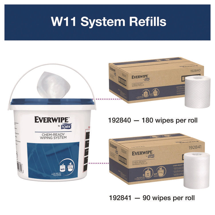 Chem-Ready Buckets, 8.5 x 7 x 7, White, 5/Carton