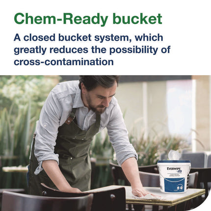 Chem-Ready Buckets, 8.5 x 7 x 7, White, 5/Carton