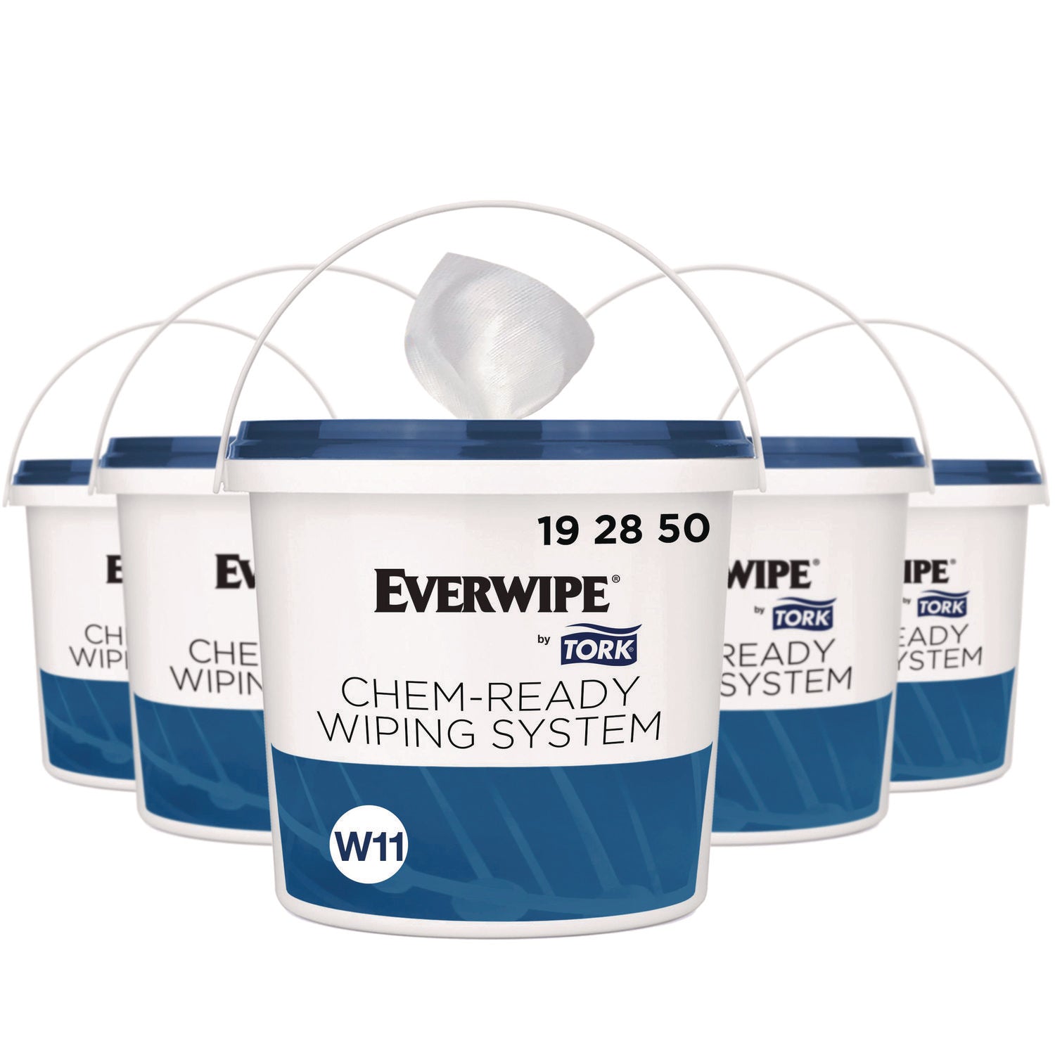 Chem-Ready Buckets, 8.5 x 7 x 7, White, 5/Carton