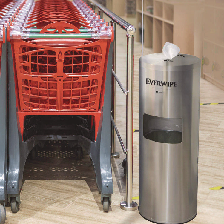 Stainless Steel Wet Wipe Stand, 15 x 15 x 37.25, Stainless Steel