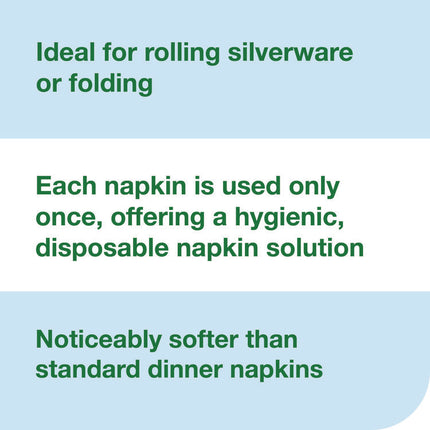 LinStyle Valet Guest Towel, 1-Ply, 11.5 x 17, White, 100/Pack, 5 Packs/Carton