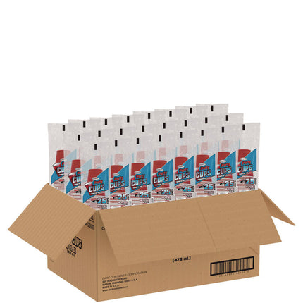 SOLO Party Plastic Cold Drink Cups, 16 oz, Red, 24/Pack, 25 Packs/Carton