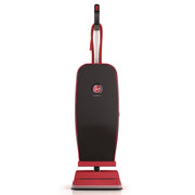 Task Vac Soft Bag Lightweight Upright, 12" Cleaning Path, Black/Red