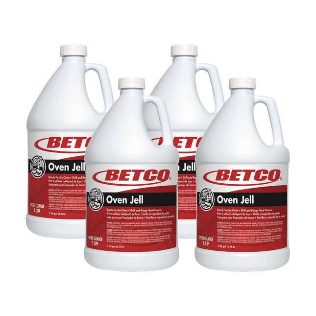 Oven Jell Cleaner, Lemon Scent, 1 Gal Bottle, 4/carton