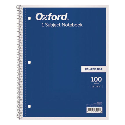 Coil-Lock Wirebound Notebook, 3-Hole Punched, Medium/College Rule, Randomly Assorted Covers (Set 2), (100) 11 x 8.5 Sheets