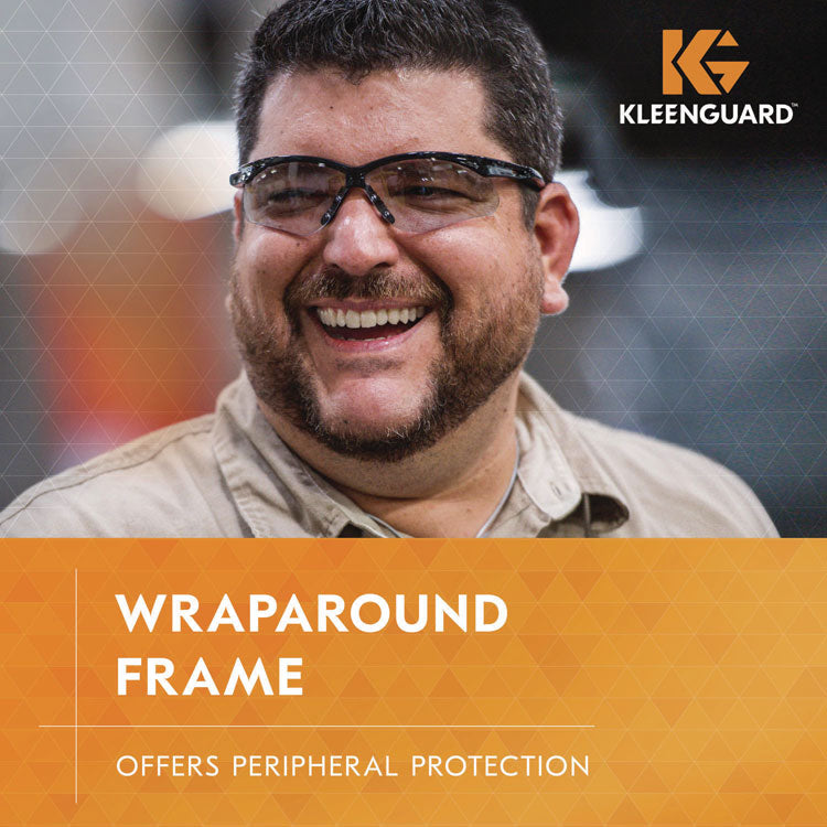 V30 Nemesis Safety Glasses, Black Nylon Frame, Indoor/Outdoor Polycarbonate Lens, 12/Box