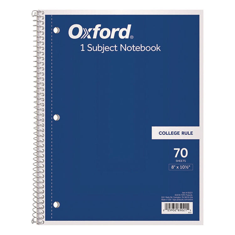 Coil-Lock Wirebound Notebook, 3-Hole Punch, Medium/College Rule, Randomly Assorted Cover Color (Set 2), (70) 10.5 x 8 Sheets
