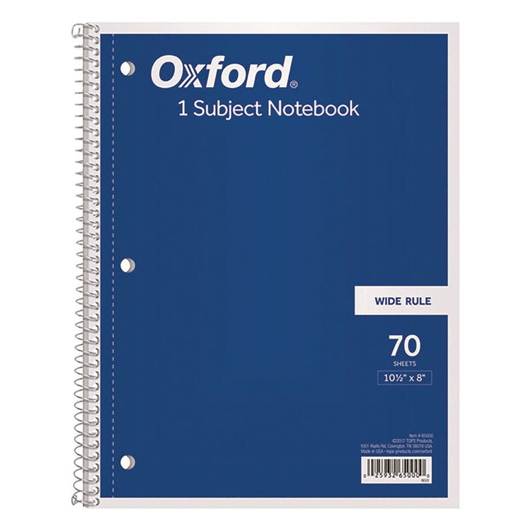 Coil-Lock Wirebound Notebook, 3-Hole Punched, Wide/Legal Rule, Randomly Assorted Cover Color (Set 2), (70) 10.5 x 8 Sheets