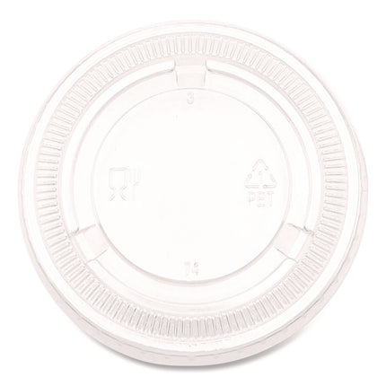 Souffle/Portion Cup Lids, Fits 3.25 oz to 5.5 oz Portion Cups, Plastic, Clear, 2,500/Carton