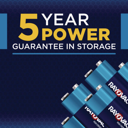High Energy Premium Alkaline 9v Batteries, 8/pack