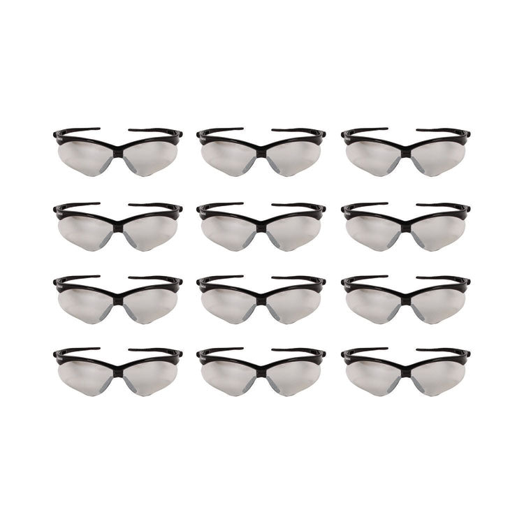 V30 Nemesis Safety Glasses, Black Nylon Frame, Indoor/Outdoor Polycarbonate Lens, 12/Box