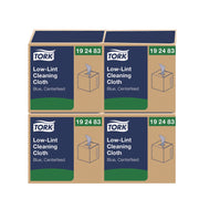 Low-Lint Cleaning Cloths, 1-Ply, 15 x 15, Blue, 240 Sheets, 4 Boxes/Carton