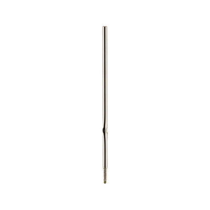 F-Series Ballpoint Stainless Steel Pen Refill, Fine 0.8 mm Conical Tip, Black Ink, 2/Pack