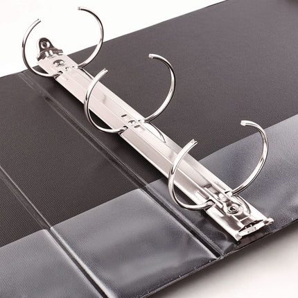Economy Non-View Binder With Round Rings, 3 Rings, 2" Capacity, 11 X 8.5, Black, (4501)