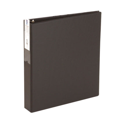 Economy Non-View Binder With Round Rings, 3 Rings, 2" Capacity, 11 X 8.5, Black, (4501)