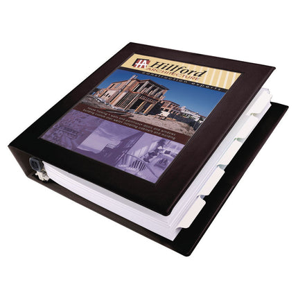 Framed View Heavy-Duty Binders, 3 Rings, 1.5" Capacity, 11 X 8.5, Black
