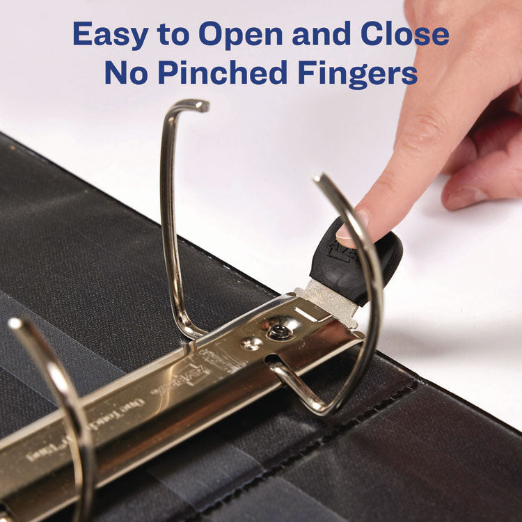 Heavy-Duty View Binder With Durahinge And Locking One Touch Ezd Rings, 3 Rings, 4" Capacity, 11 X 8.5, White