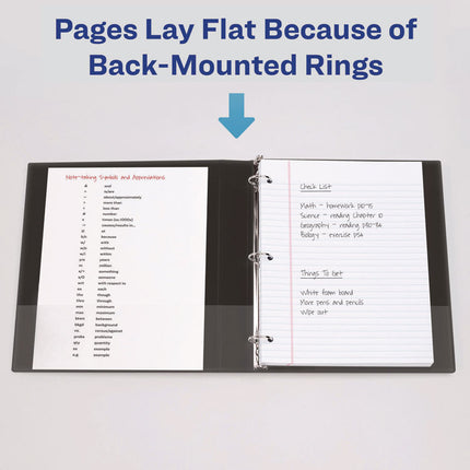 Heavy-Duty View Binder With Durahinge And Locking One Touch Ezd Rings, 3 Rings, 3" Capacity, 11 X 8.5, White