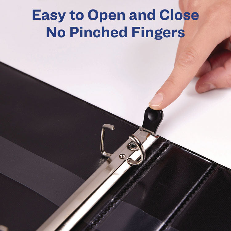 Heavy-Duty View Binder With Durahinge And One Touch Ezd Rings, 3 Rings, 2" Capacity, 11 X 8.5, Navy Blue