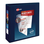 Heavy-Duty View Binder With Durahinge And Locking One Touch Ezd Rings, 3 Rings, 3" Capacity, 11 X 8.5, Navy Blue