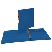 Heavy-Duty Non-View Binder With Durahinge And One Touch Ezd Rings, 3 Rings, 1" Capacity, 11 X 8.5, Blue