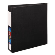 Heavy-Duty Non-View Binder With Durahinge And One Touch Ezd Rings, 3 Rings, 2" Capacity, 11 X 8.5, Black