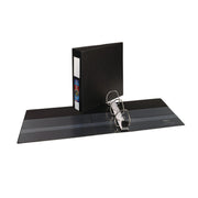 Heavy-Duty Non-View Binder With Durahinge, Three Locking One Touch Ezd Rings And Spine Label, 3" Capacity, 11 X 8.5, Black