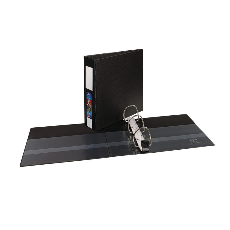 Heavy-Duty Non-View Binder With Durahinge, Three Locking One Touch Ezd Rings And Spine Label, 3" Capacity, 11 X 8.5, Black