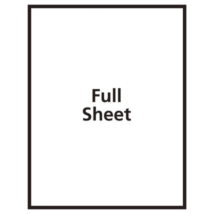 Avery Sticker Project Paper Laser/Inkjet Multipurpose Labels, 11 x 8.5, Glossy Clear, 1 Label/Sheet, 7 Sheets/Pack