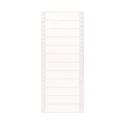 Dot Matrix Printer Mailing Labels, Pin-Fed Printers, 0.94 X 4, White, 5,000/box