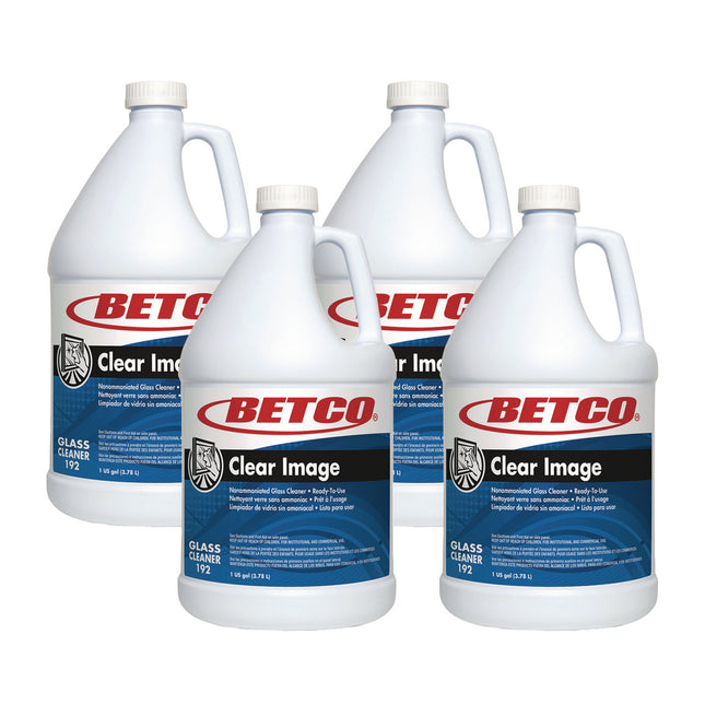 Clear Image Glass And Surface Cleaner, Rain Fresh Scent, 1 Gal Bottle, 4/carton