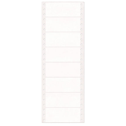 Dot Matrix Printer Mailing Labels, Pin-Fed Printers, 1.44 X 3.5, White, 5,000/box