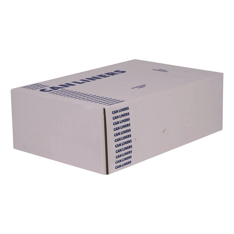 Linear Low-Density Can Liners, 16 gal, 0.9 mil, 24" x 32", Black, Flat Pack, 500/Carton