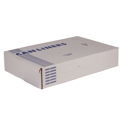 Linear Low-Density Can Liners, 55 gal, 1.7 mil, 39" x 56", Silver, Flat Pack, 50/Carton