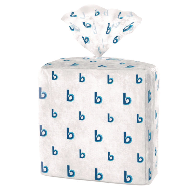 Hydrospun Wipers, 1-Ply, 12 x 13, White, 50/Bag, 18 Bags/Carton