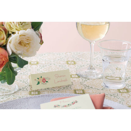 Small Textured Tent Cards, White, 3.75 x 1.44, 6 Cards/Sheet, 25 Sheets/Pack