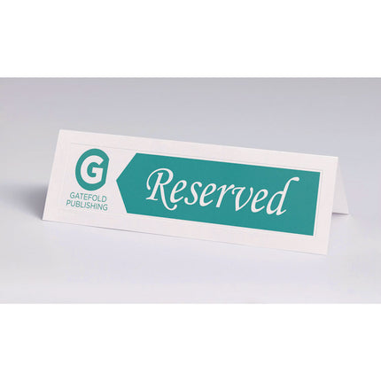 Large Embossed Tent Card, White, 11, x 3.5, 1 Card/Sheet, 50 Sheets/Box
