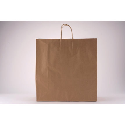 Kraft Paper Bags, Natural Twisted-Paper Handles, 18" x 7" x 18.5", Brown Kraft, 200/Bundle