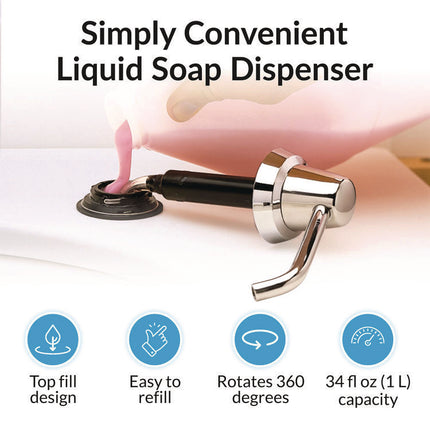 Bottle Cap for B-22 Soap Dispenser, Black