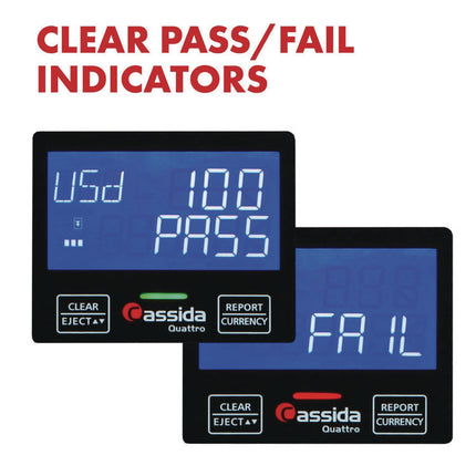Quattro Counterfeit Detector, Infrared; Magnetic Strip Detection; Magnetic Thread Security; UV Light, U.S. Currency