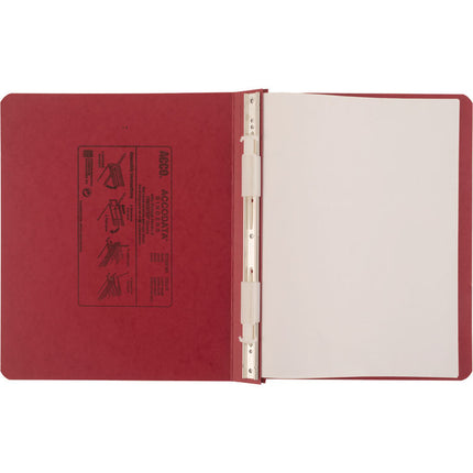 Presstex Covers With Storage Hooks, 2 Posts, 6" Capacity, 11 X 8.5, Executive Red