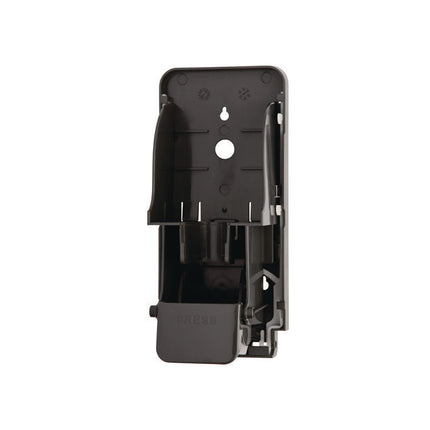 Wall-Mounted Dispenser, 1,000 mL, 5 x 5 x 11, Black/Faux Stainless Steel